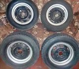 Rines 13 Milemetricos con Llantas