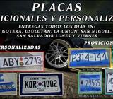 Placas Provisionales Y Personalizadas