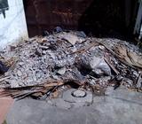 Desalojo de 3 Metros cúbicos de Duralita quebrada