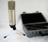 negociable microfono de condensador gama alta Mxl de uso profesional Case, stand de mesa incluidos