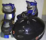 Patines Roller Derby Ajustables Tallas 12@2 y Casco