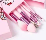 Brochas de Maquillaje 8 piezas Juego de Pinceles. Hello Kitty Profesional