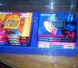Vendo 10 Mini Disc nuevos sellados marca Sony y TDK de 74 minutos audio