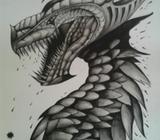 Dragon a Tinta China