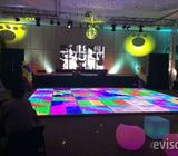 pantallas led y pista de baile