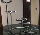 Base Cromada para Montaje de Pasteles