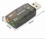 Tarjeta Sonido Usb 5.1. Audifonos /Micrófono 3.5mm