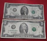Billetes de Dos Dolares