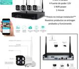 Kit de 4 Cámaras WIFI IP Alta Resolución con NVR de 500 GB para almacenamiento sin tanto cable