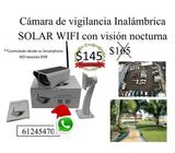Cámara solar WIFI vigilancia exterior 1080p, sin cables. Antes$165 HOY $145
