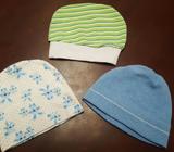 Set de Gorros para Bebé 0 a 3 Meses