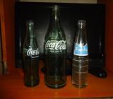 3 Envases Vintage , 2 Coca Cola y Uno de Fanta , decada 60,s 35.00 fijos