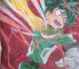 Dibujo a Mano de Izuku Midoriya