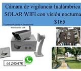 Cámara solar WIFI vigilancia exterior 1080p, sin cables