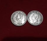 43 Y 44 Monedas Plata