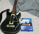 Vendo Guitarra y Juegos de Guitar Hero PS4