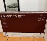 GANGA TV LG SMART 43 PULGADAS MODELO 2019 NUEVO SE SACO PARA PROBARLO NADA MAS PRECIO 350 FIJOS NO N