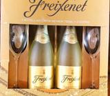 2 Botellas Carta Nevada FreixenetCopas