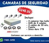 Kit de Camaras de Seguridad sin Instalac