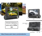Kit de 3 cámaras interna frontal, trasera, detalle en pantalla