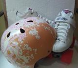 Patines BOXER Talla 6 y Casco