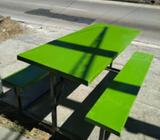 Mesas en fibra de vidrio diferentes diseños