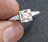 EN MERLIOT VENDO ANILLO ORO BLANCO 14K, CON BRILLANTE. TALLA 7