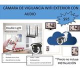 Cámara de vigilancia WIFI con AUDIO, Exterior, patios, jardín, cocheras, parqueos