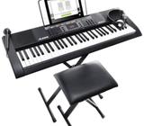 remato 140 teclado alesis nuevo caja sellada incluye su base stand banco audifonos y microfono