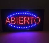 RÓTULOS LED ((ABIERTO)) 22 DOLARES