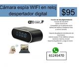 Cámara espía WIFI, Reloj digital con cámara espía. Reloj despertador con cámara espía