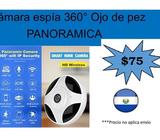 Cámara ojo de pez, 360 grados, Vision nocturna, PANORÁMICA
