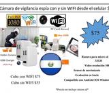 Cubo cargador con Wifi y para ver video en diferido