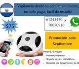 Cámara ojo de pez, 360 grados, Vision nocturna, PANORÁMICA