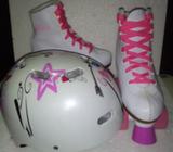 Patines CHICAGO SKATE Talla 13 y Casco
