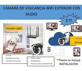 Cámara de Vigilancia Wifi Exterior, Graba audio y video, se controla desde su celular