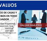 VALUO COMERCIAL DE CASAS TODO EL SALVADOR 6181-7626