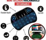 Mini Teclado Retroiluminado Inalambrico Touchpad Smartphone/Tablet/Smart Tv/Tv Box/Laptop/Pc/Consola