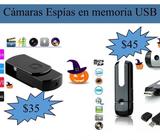 Cámara espía en memoria USB, con sensor de movimiento