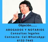 Consultas legales Cel.-WhatsApp: 6132-7445